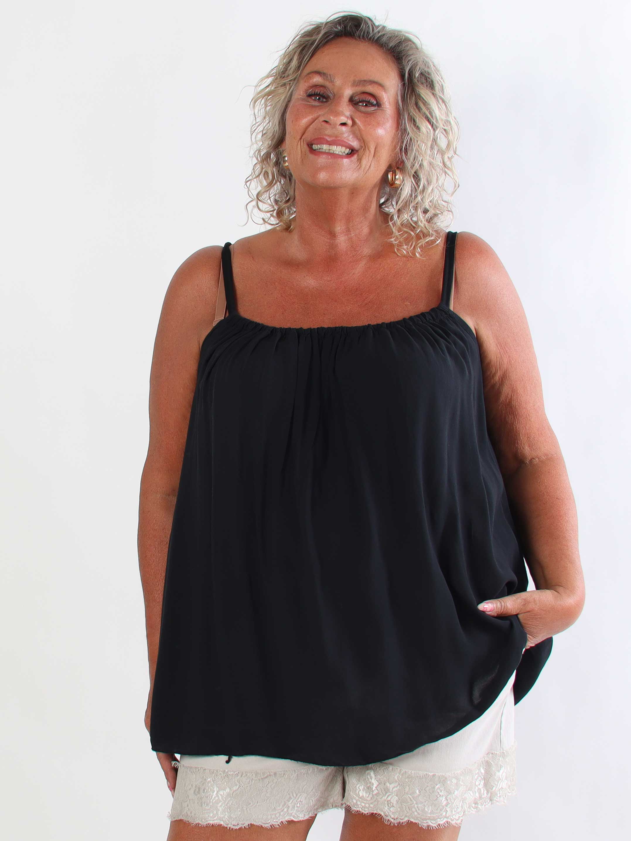 Sunshines Top - Let og luftig plus size top i viskose